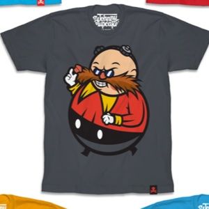 Johnny Cupcakes Dr.Cupcakes Big Kid Size Mens Small Sonic Dr. Eggman NEW
